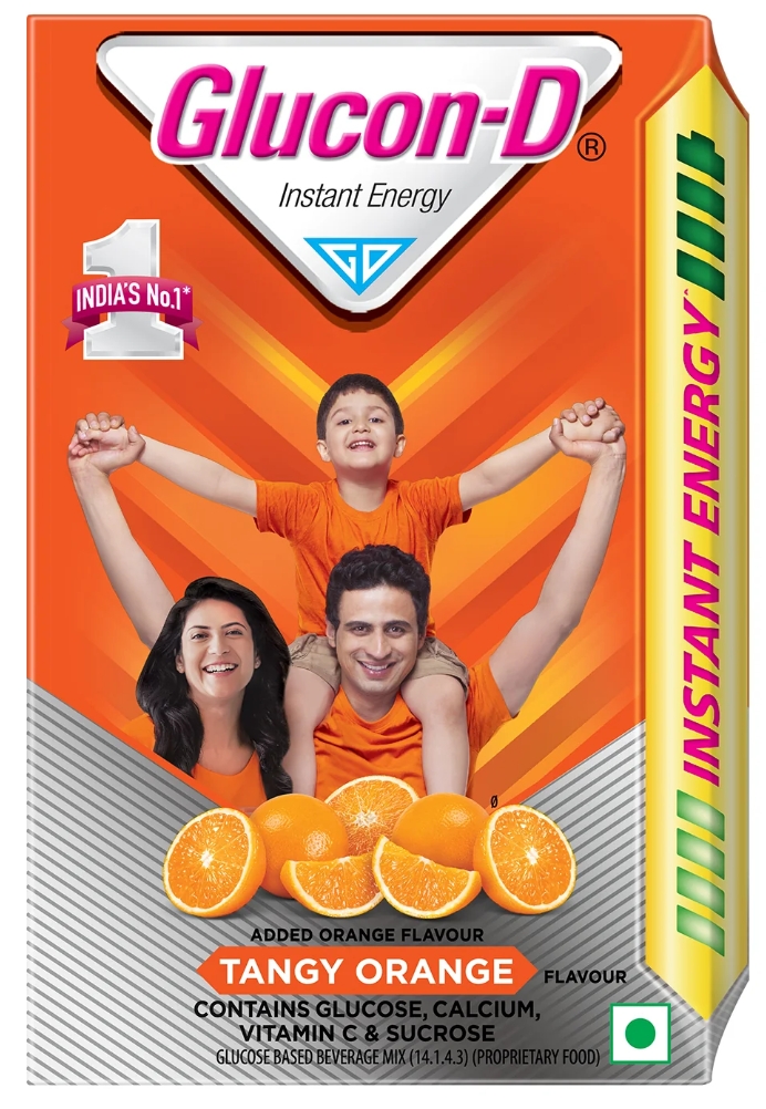 ग्लूकॉन डी ऑरेंज 450Gm(Glucon-D Tangy Orange with 3 Benefits of Energy, Recovery, and Immunity, Refill 450Gm)