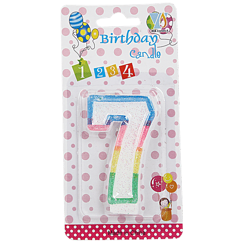 बर्थडे नंबर कैंडल नॉर्मल 7 नं(Birthday Number Candel Normal 7 No.)