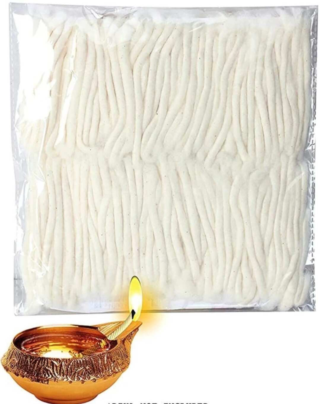 रुई लम्बी बाती रू 10/-(Rui Long - Lambi  Bati 10/- Packet 12)D145060