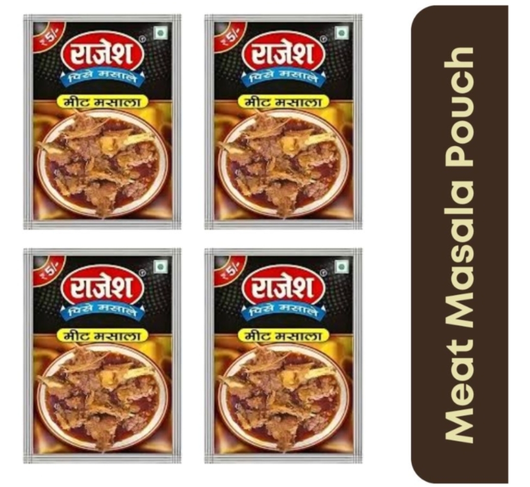 राजेश मीट मसाला 5 रू ( Rajesh Meat Masala 60 Pouch)FIX145020.1/02