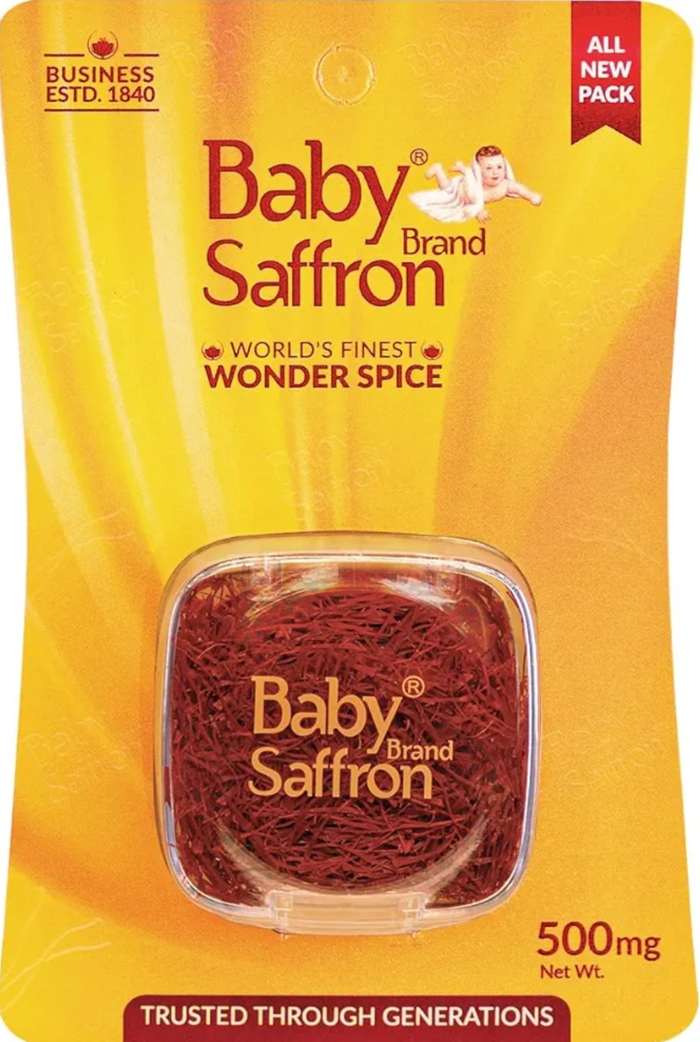 बेबी ब्रांड केसर 500MG(Baby Brand Saffron 500Mg)