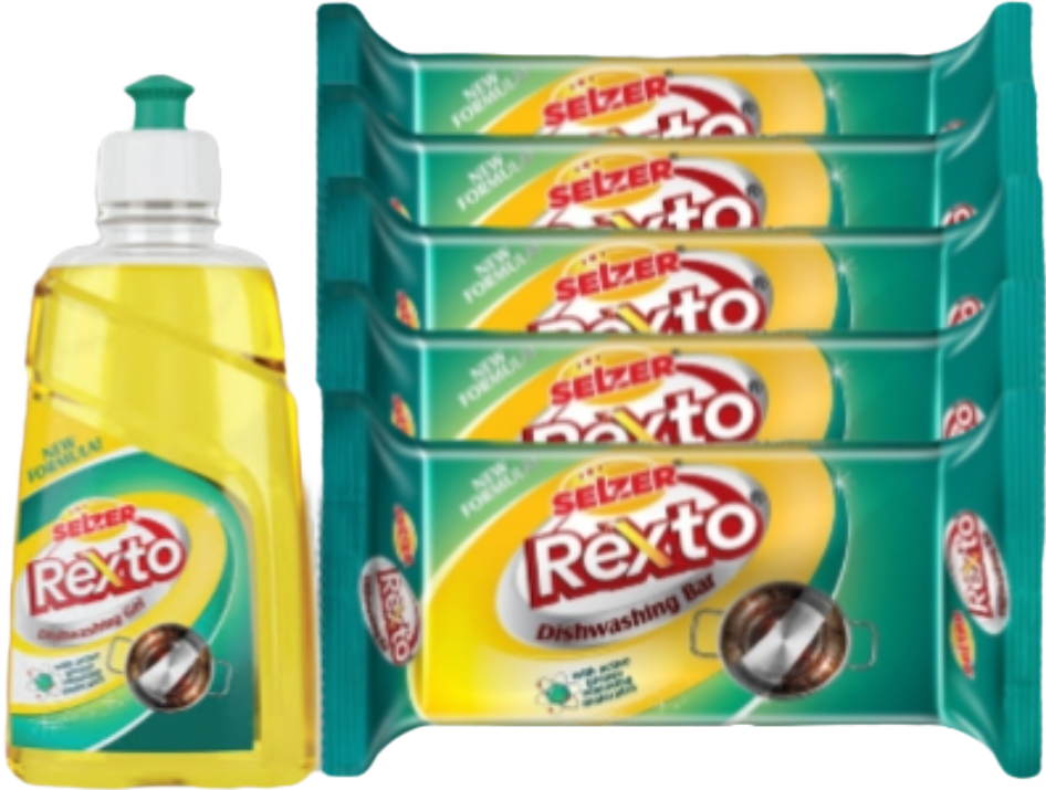 सेल्जर रेक्स्टों डिशवॉश बार (Selzer Rexto Dishwash Bar Pack of 6)D145005