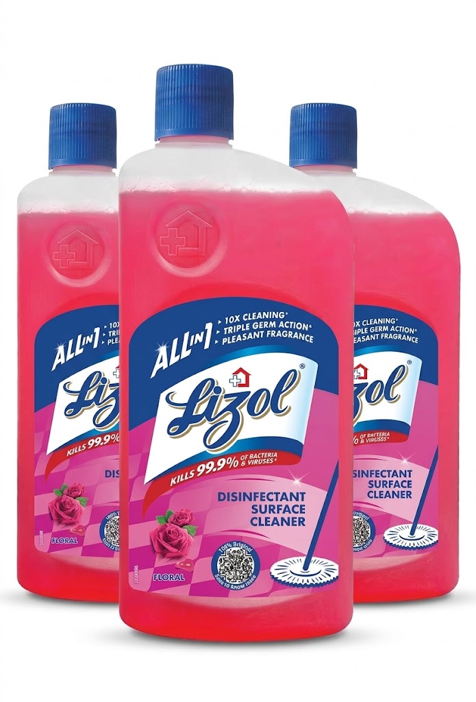 लिज़ोल फ्लोरल 1लीटर (Lizol Floral 1Ltr )Pack Of 3 (D145011)
