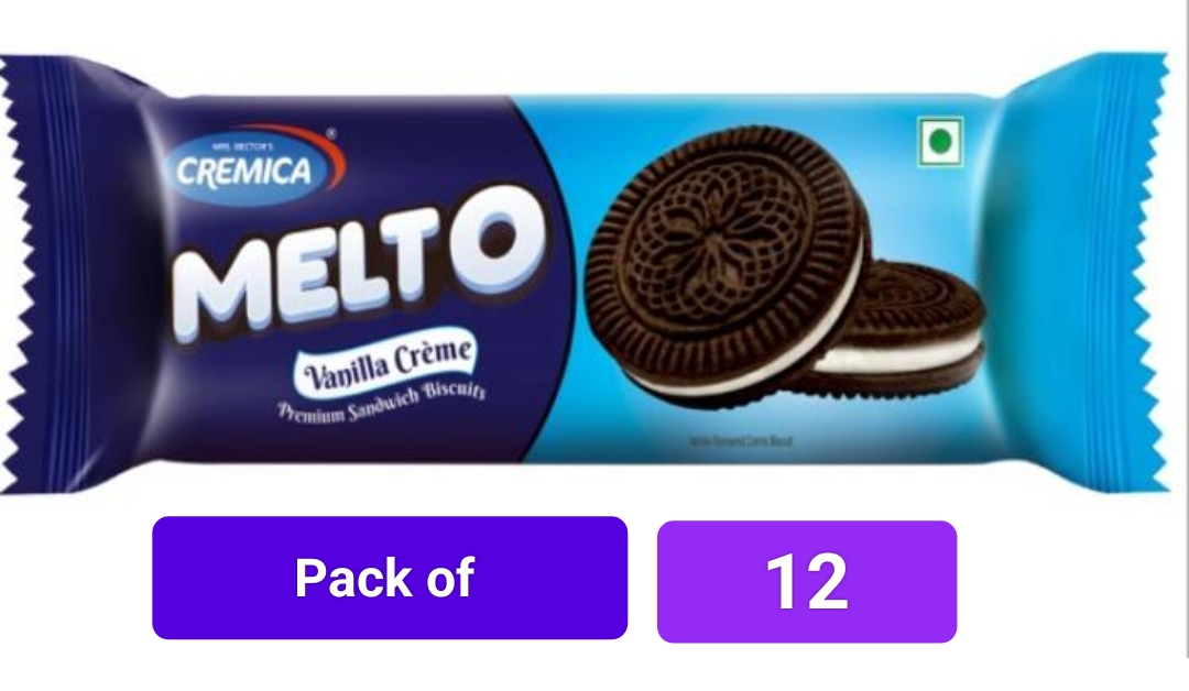 क्रिमिका मेल्टो क्रीम बिस्कुट 10 रू ( Cremica Melto Cream Biscuit Pack of 12)