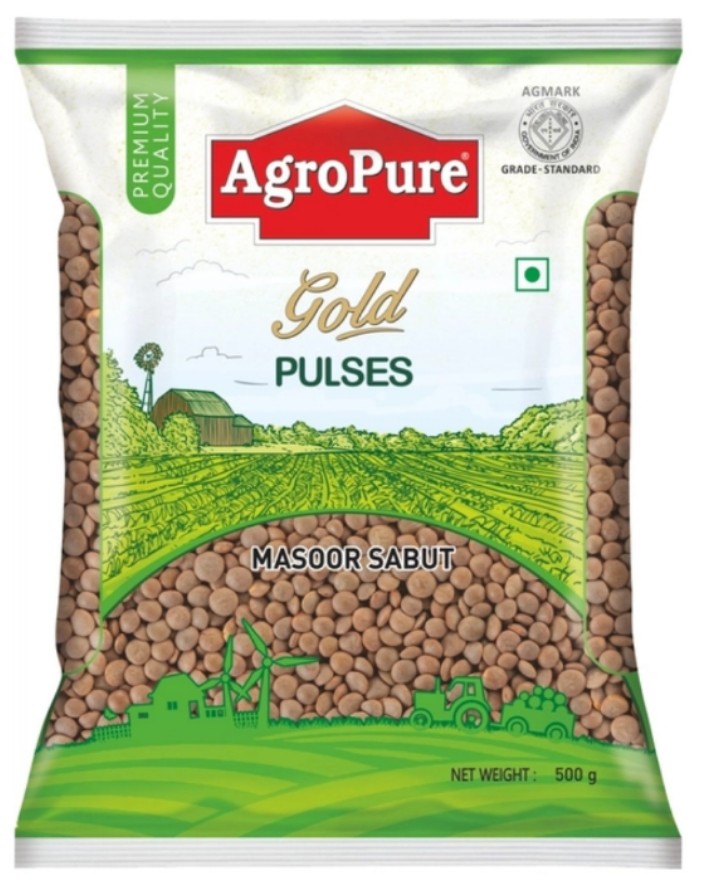 एग्रोप्योर साबूत काली मसूर 500 ग्राम ( Agro Pure Saboot Kali Masoor Dal 500 Gm) EP 8