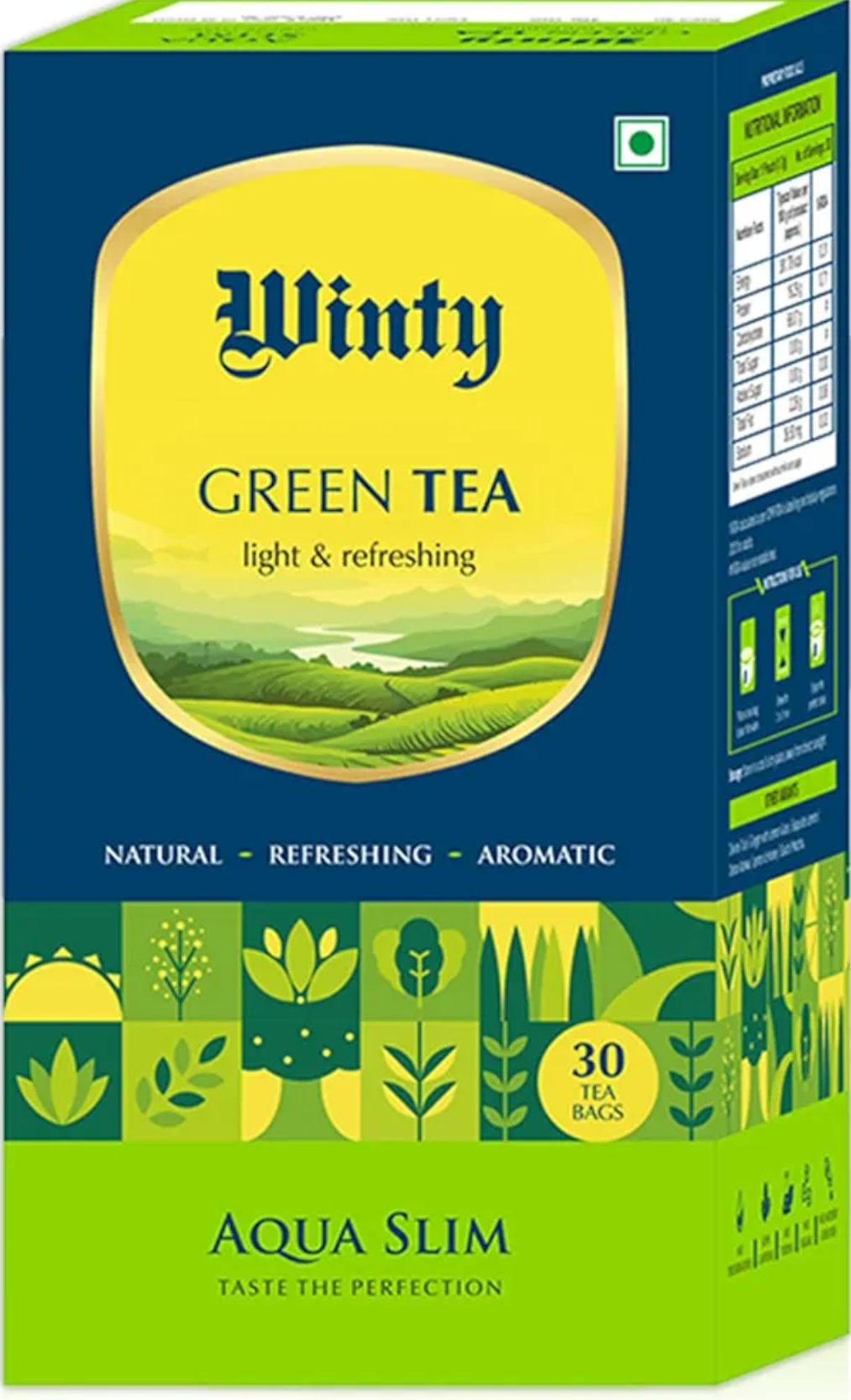 विंटी ग्रीन टी एक्वा स्लिम 30 बैग(Winty Green Tea  Aqua Slim 30Bag)CD145030