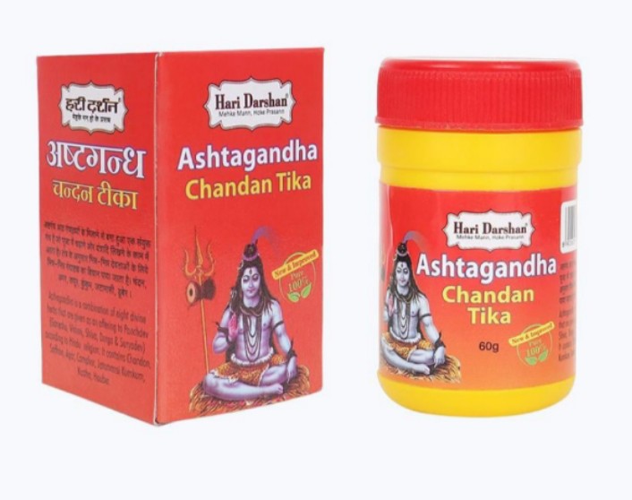 हरि दर्शन अष्टगंध 60 ग्राम ( Hari Darshan Ashtgandh Chandan Tika 60 Gm)D145035