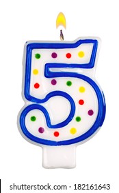 बर्थडे नंबर कैंडल नॉर्मल 5 नं(Birthday Number Candel Normal 5 No.)