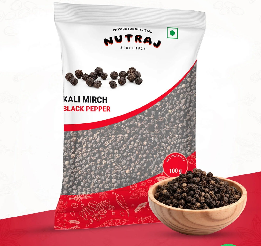 नटराज काली मिर्च 100ग्राम (Nutraj Kali Mirch (Black Pepper) 100Gm)M145010