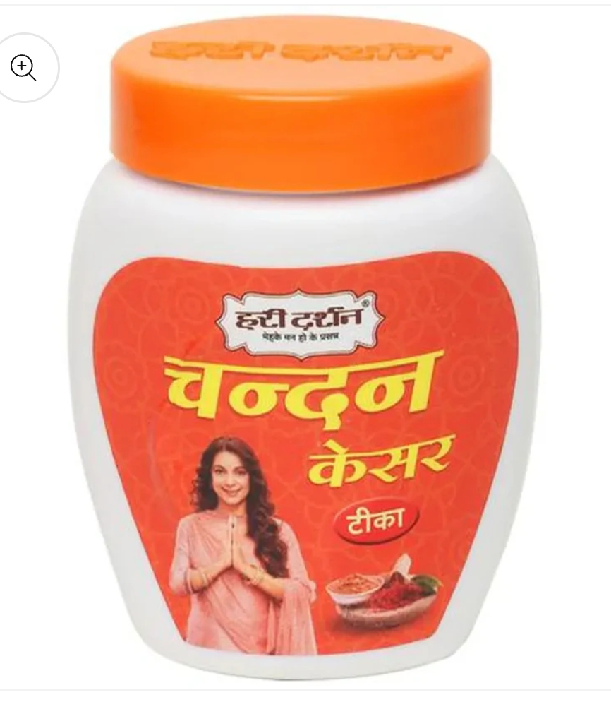 हरि दर्शन केसर गीला चंदन 40 ग्राम ( Kesar Chandan Teeka)