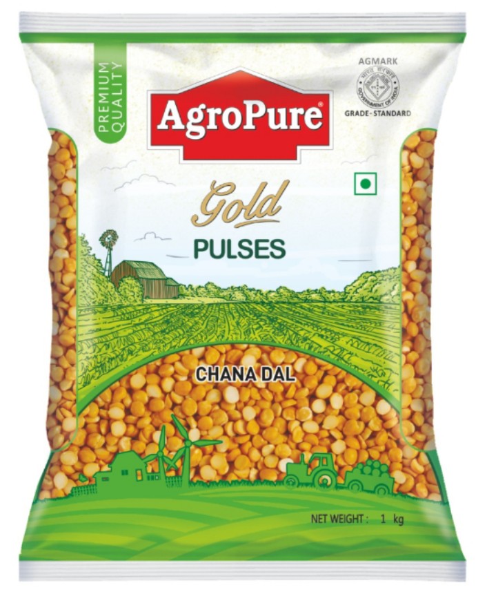 एग्रो प्योर चना दाल 500 ग्रा ( Agro Pure Chana Dal/Tual Dal) 500Gm Code-EP7