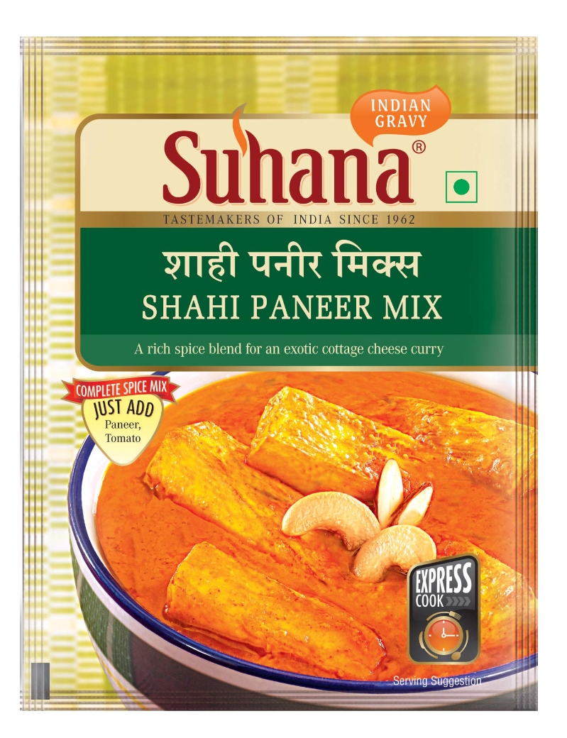 सुहाना शाही पनीर मिक्स मसाला 50gm(Shahi Paneer Mix Masala)