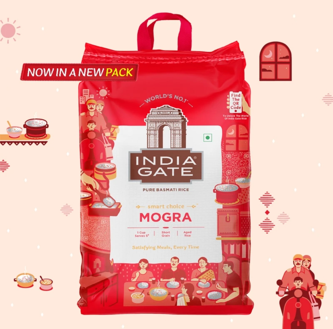 इंडिया गेट बासमती चावला मोगरा 05Kg( India Gate Basmati Rice Mogra 5Kg)
