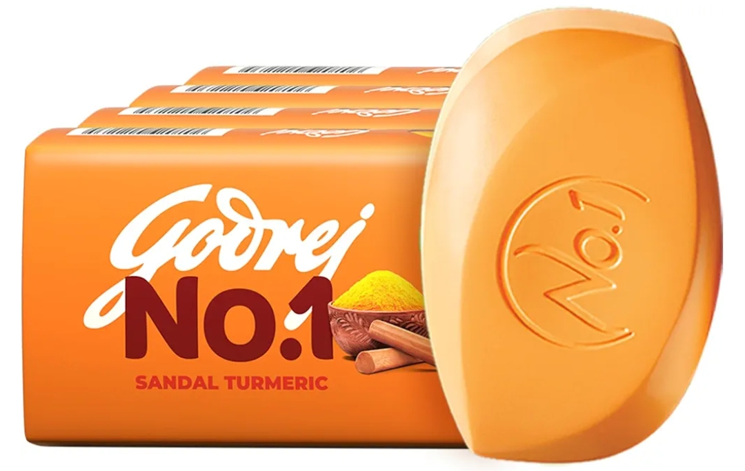 गोदरेज हल्दी चंदन150ग्राम (Godrej No.1 Sandal & Turmeric Buy3 get 1)