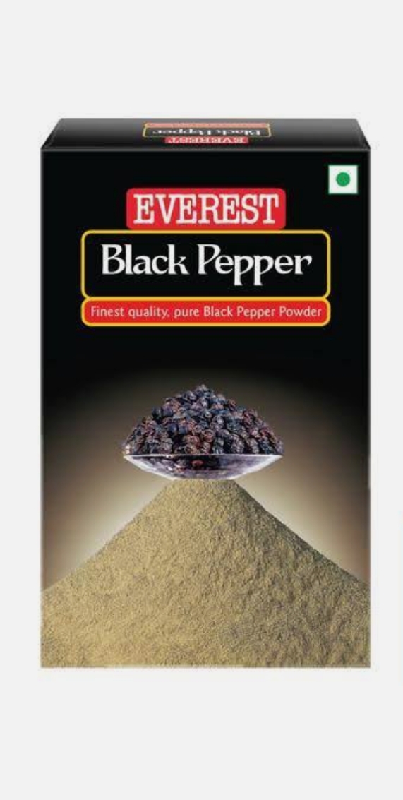 पिसी काली मिर्च 50 ग्राम (Black Pepper Powder  Everest  50gm )code 60508