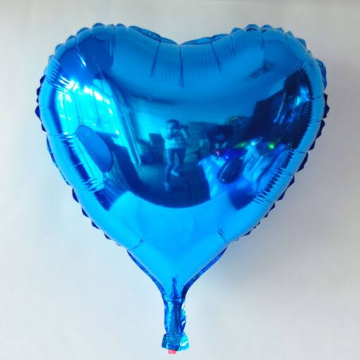 पार्टी फॉयल हार्ट ब्लू बैलून(Party Foil Heart Blue Balloon)