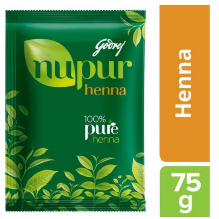 नूपुर हीना मेहंदी 75 ग्रा ( Godrege Nupur Henna Mehandi 75 Gm)