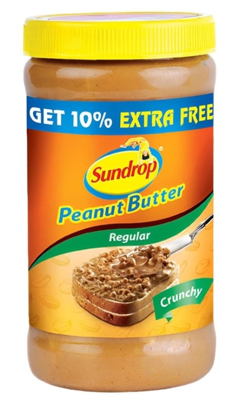 सनड्रॉप पीनेट बटर रेगूलर क्रंची 462G(Sundrop Peanut Butter Regular Crunchy 462g