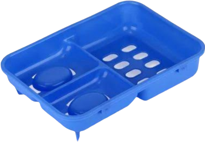 प्लास्टिक साबुनदानी 3 इन 1 (Plastic Soap Case 3 in 1)