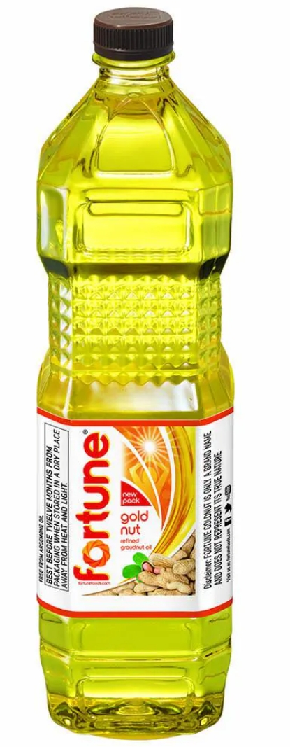 फॉर्च्यून मूंगफली का तेल 01 लीटर बोतल ( Fortune Gold Nut Refined Ground Nut Oil (Moongfali oil /Tel )01 ltr)R145005/2