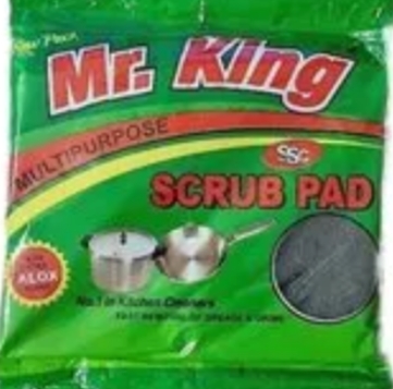 किंग दिसवाश स्कबर पैड 20₹(Mr. King Dishwasher Green Pad Pack of 6 )