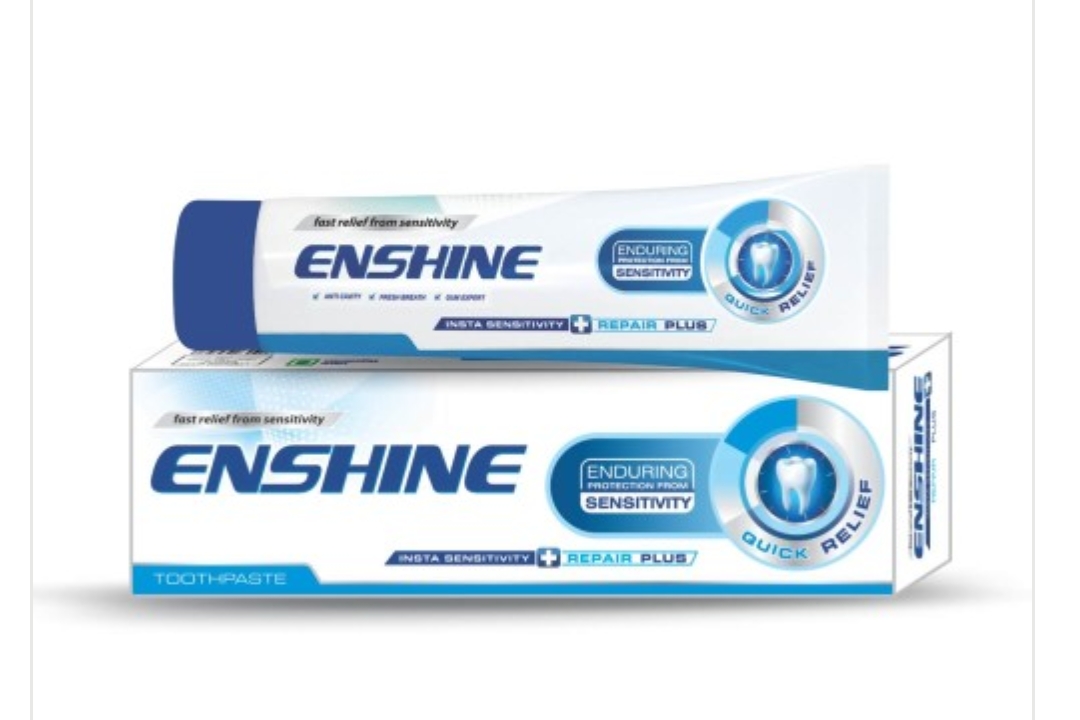 एनशाइन इंस्टा-सेंसिटिविटी रिपेयर प्लस टूथ पेस्ट 100ग्राम (Enshine Insta Senstivity Toothpaste for Relief From Sensitive Teeth 100g)