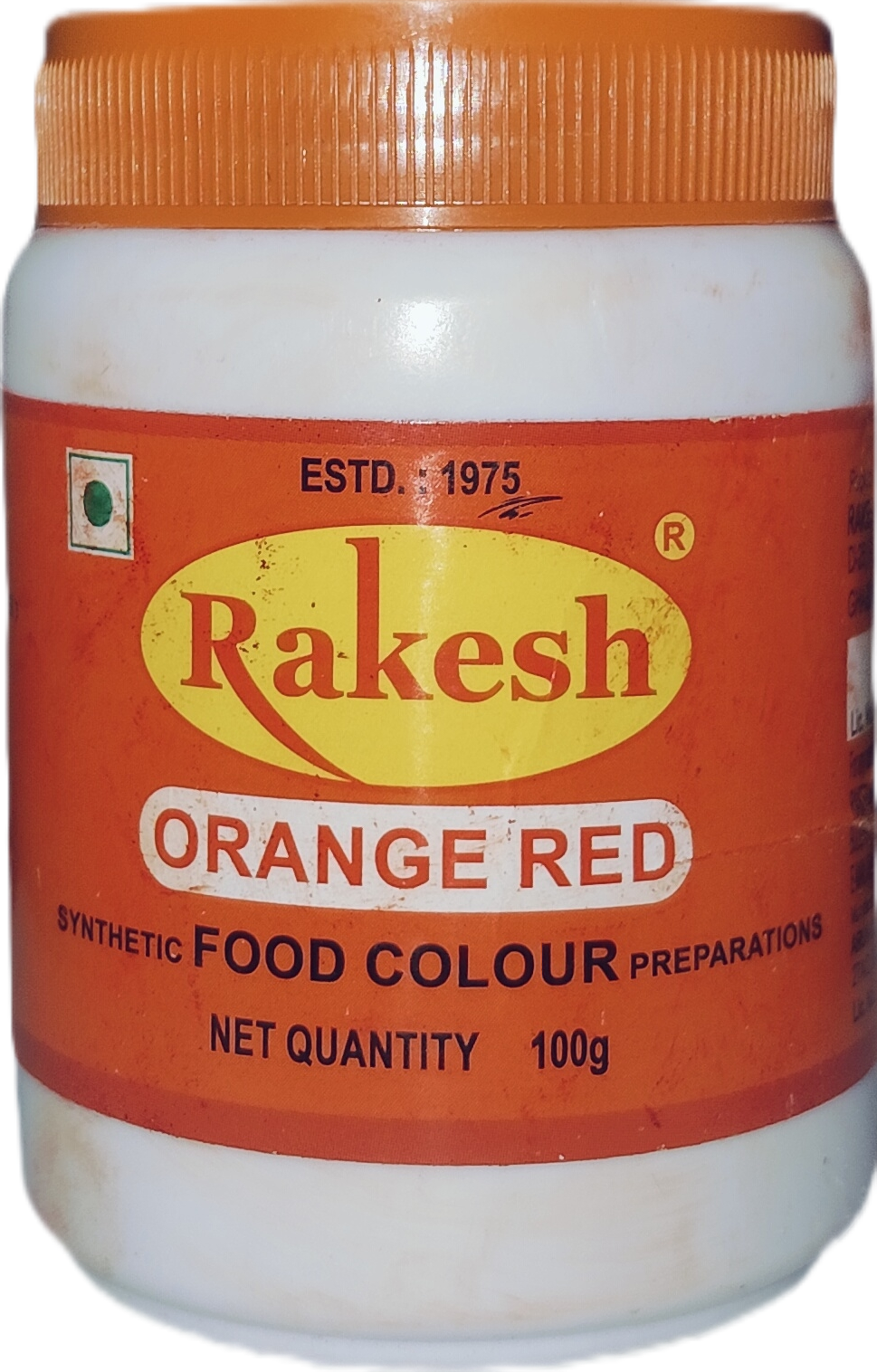 राकेश नारंगी रंग 100 ग्रा ( Rakesh Orange Color/Red Color/Khane wala Color/Narangi color)