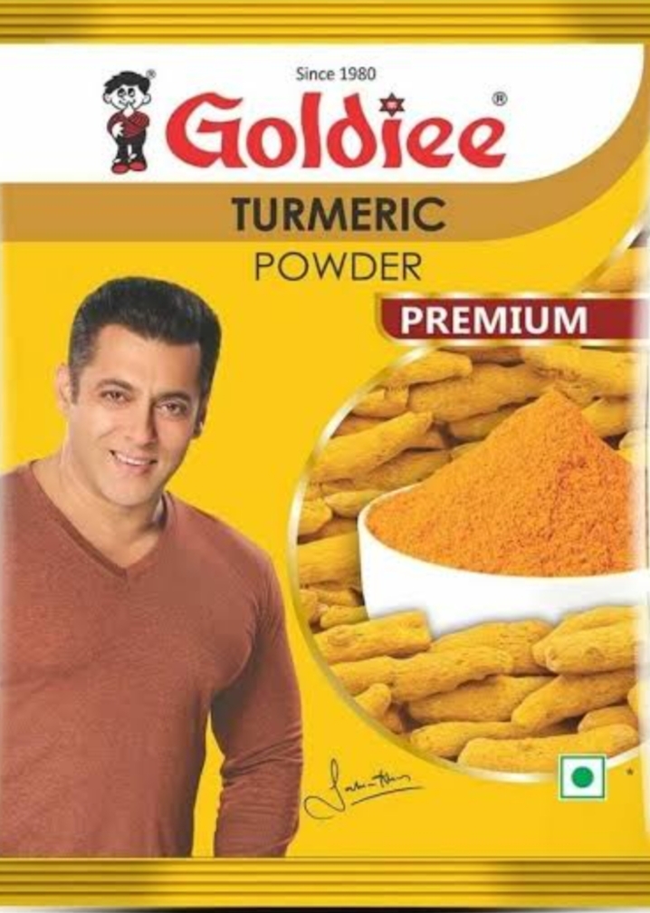 गोल्डी हल्दी पाउडर 200 ग्राम ( Goldiee Haldi Powder Haldee Turmeric Powder Goldiee 200 Gm)code 1328