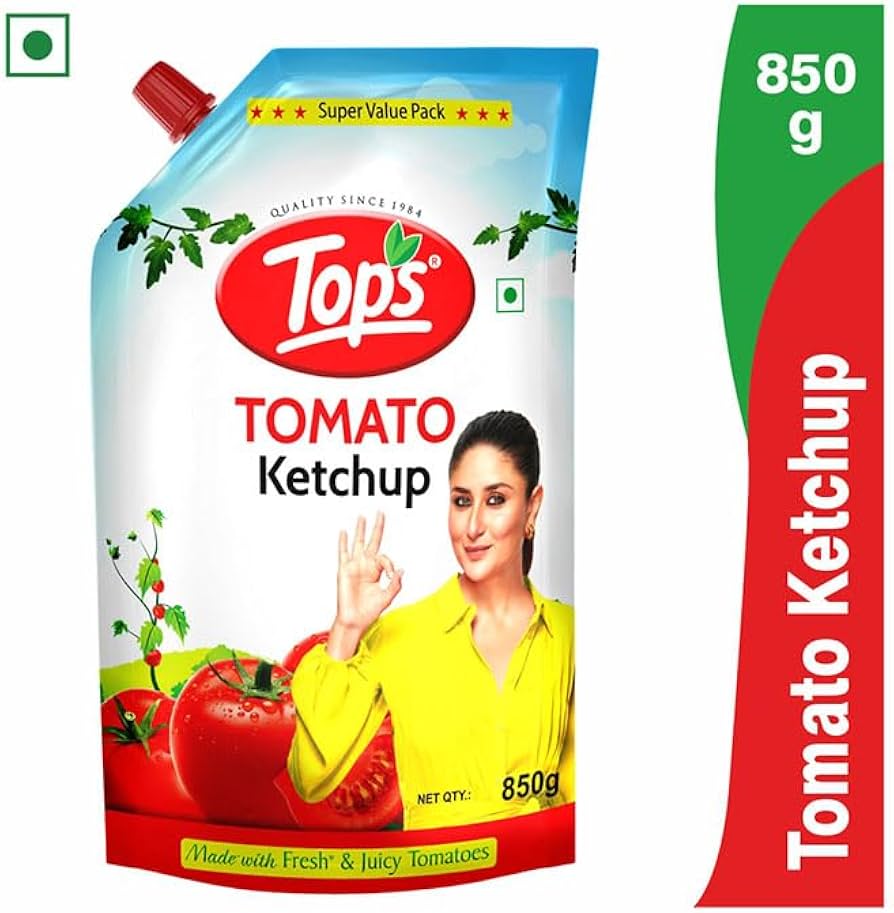 टॉप्स टोमैटो केचअप 850gm (Tops Tomato Ketchup 850gm)D145040