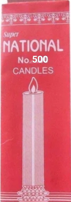 नेशनल No 500 मोम बत्ती (National No 500 White Candle )