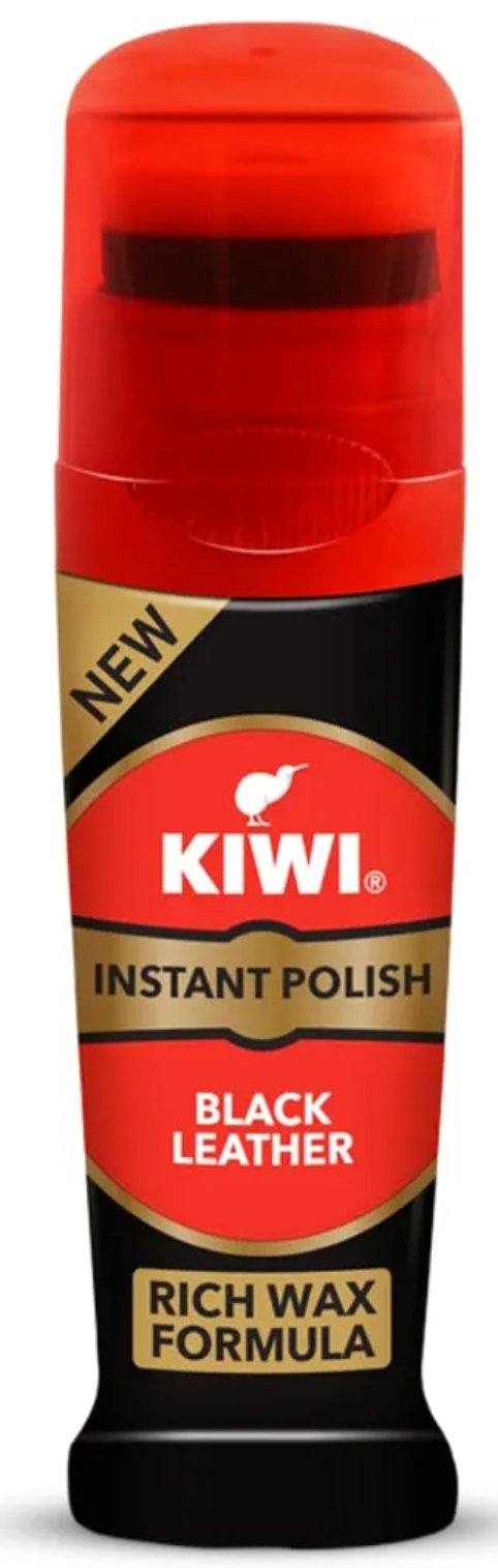 Kiwi Black Polish 75Ml Liquid  Leather Instant Polish D08