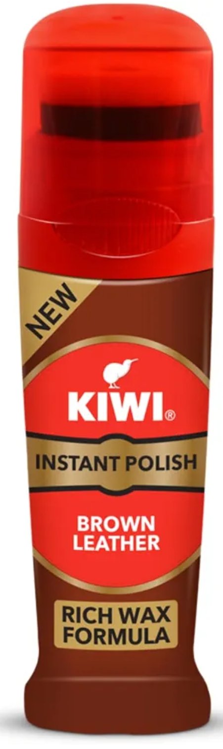Kiwi Brown Polish 75Ml Liquid  Leather Instant Polish D08