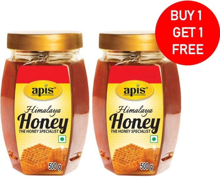 एपिस हिमालया शहद 500x 2 पीस ( Apis Himalaya Honey buy 1 Get 1 Free 500 Gm x 02 Pc)D145008