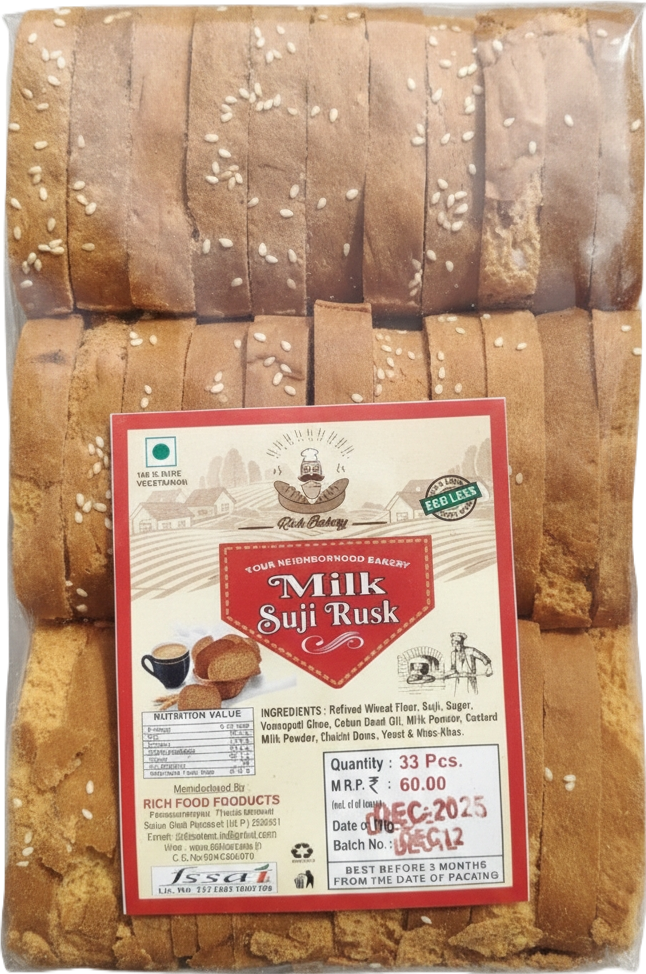 बेकरी तिल रस्क (Bakery Til Suji Rusk  )
