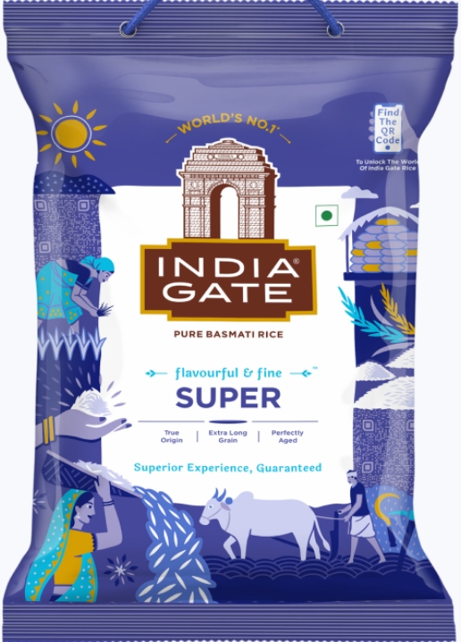 इंडिया गेट सुपर राइस 1 केजी (India Gate Super Rice 1Kg)R145015