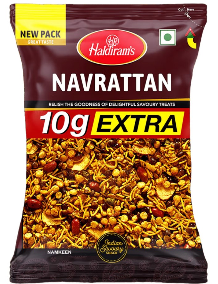 हल्दी राम नवरत्न नमकीन ( Haldi Ram Navaratn Mix Namkin) 400 Gm D 145011