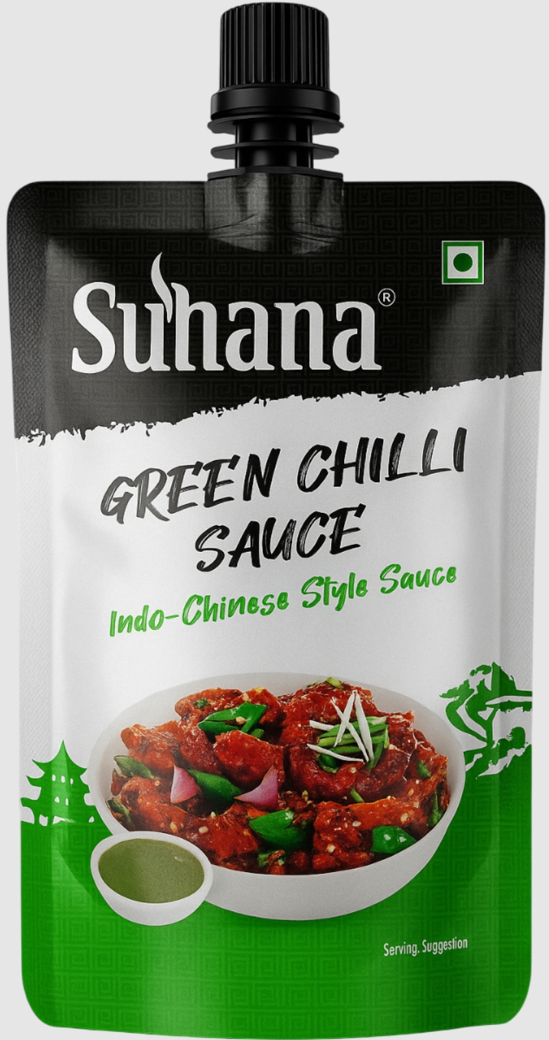 सुहाना ग्रीन चिल्ली 90ग्राम (Suhana Green Chilli Sauce 90Gm)