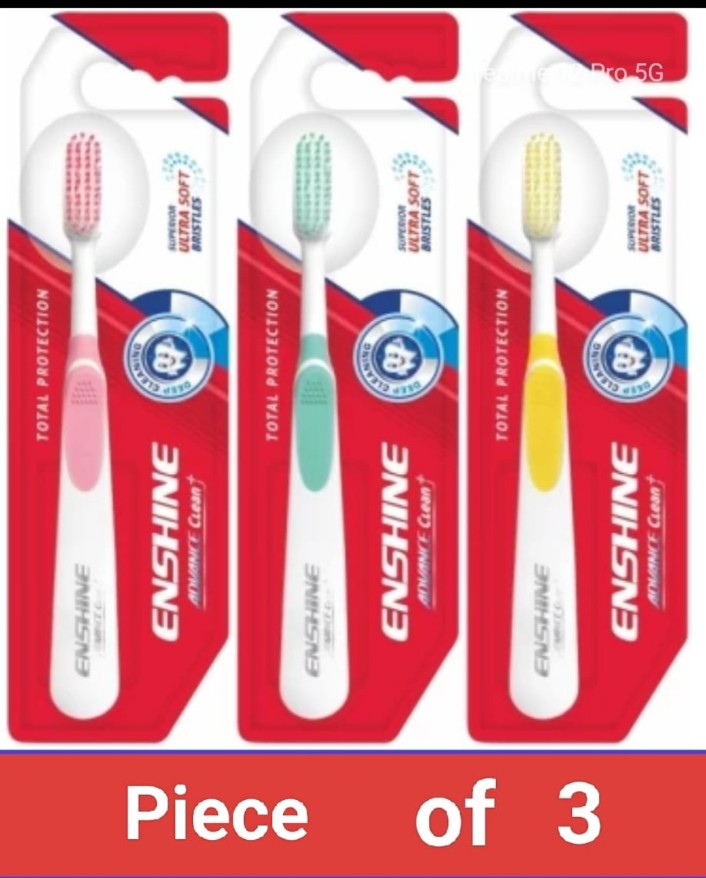 इंशाइन सॉफ्ट टूथ ब्रश 03 पीस ( Enshine Tooth Brush Pack of 03 Piece)