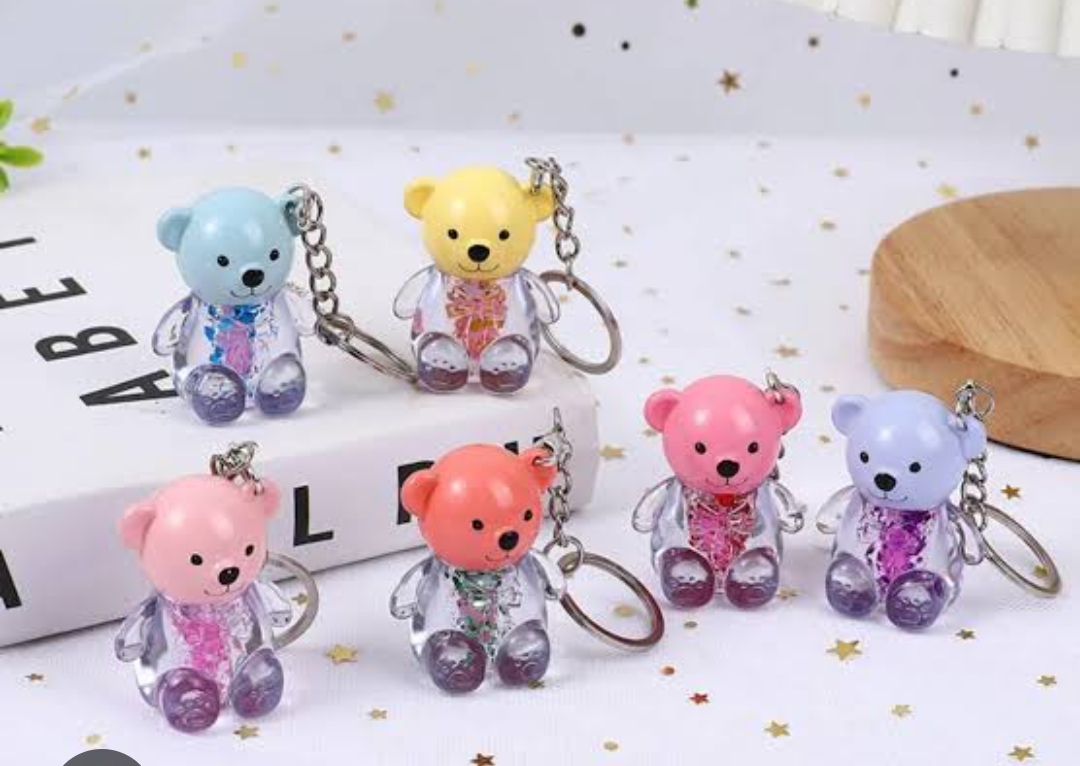 टैडी लिप ग्लॉस की चैन ( Taddy Lip Gloss Key Chain)