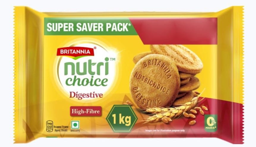 ब्रिटानिया न्यूट्री च्वाइस 01 किग्रा ( Britaniya Nutrichoice Digestive Biscuits 01 Kg)