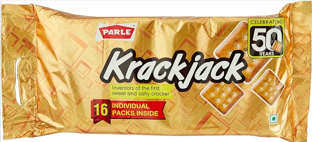 परले क्रैक जैक 800ग्राम (Parle Krack jack The Original Sweet & Salty Crackers 700g / 705.6g (Weight May Vary)