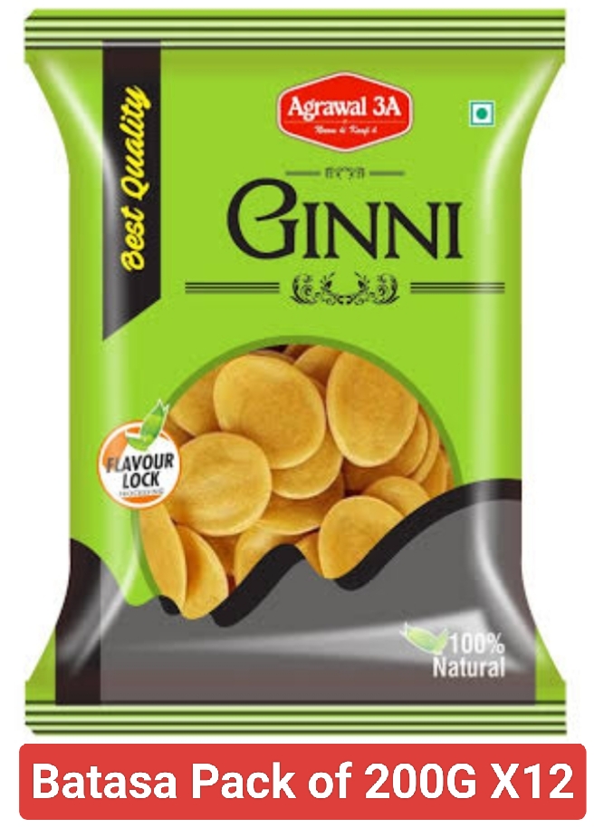 अग्रवाल गिन्नी बतासा 200Gm(Agrwal Ginni Batasa Pack of 12)