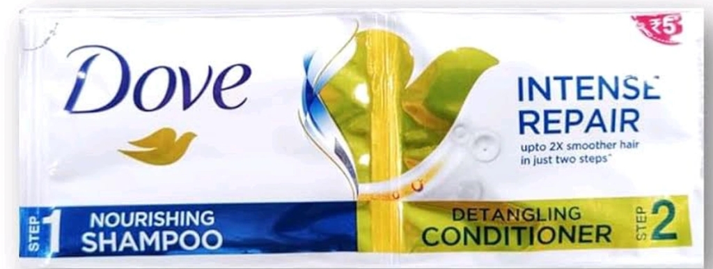 डव शैंपू+कंडीशनर 5 रू ।  Dove Shampoo+Conditioner dove Hair Fall Rescue Shampoo and Conditioner Daily Shine Each 14 Ml