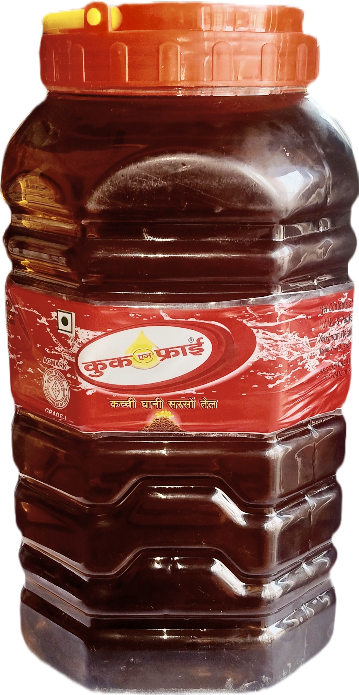 कुक फ्राई कच्ची घानी सरसों तेल 05ली (Cook N Fry Kachi Ghani Mustard oil 4.550Kg)R145010