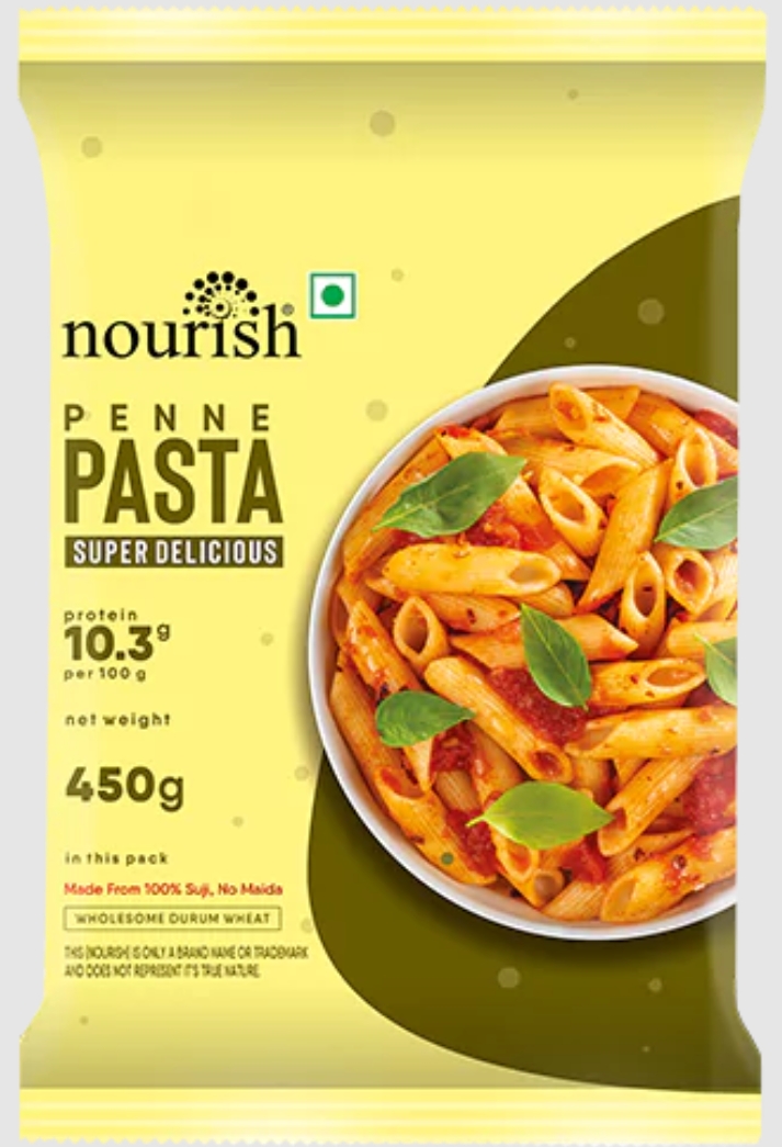 नॉरिस पेनी पास्ता 450ग्राम(Nourish Penne Pasta 450Gm)