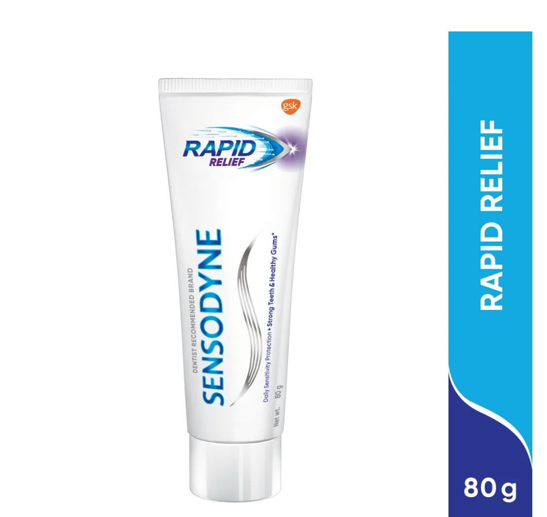 सेंसोडाइन रैपिड रिलीफ टूथपेस्ट, 80 ग्राम(Sensodyne Rapid Tooth Past 80 Gm)