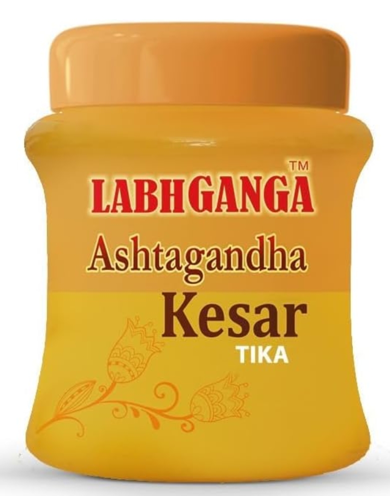 लाभ गंगा चंदन केसर टिका 50ग्राम (Labh Ganga Chandan Kesar Tika 50Gm)