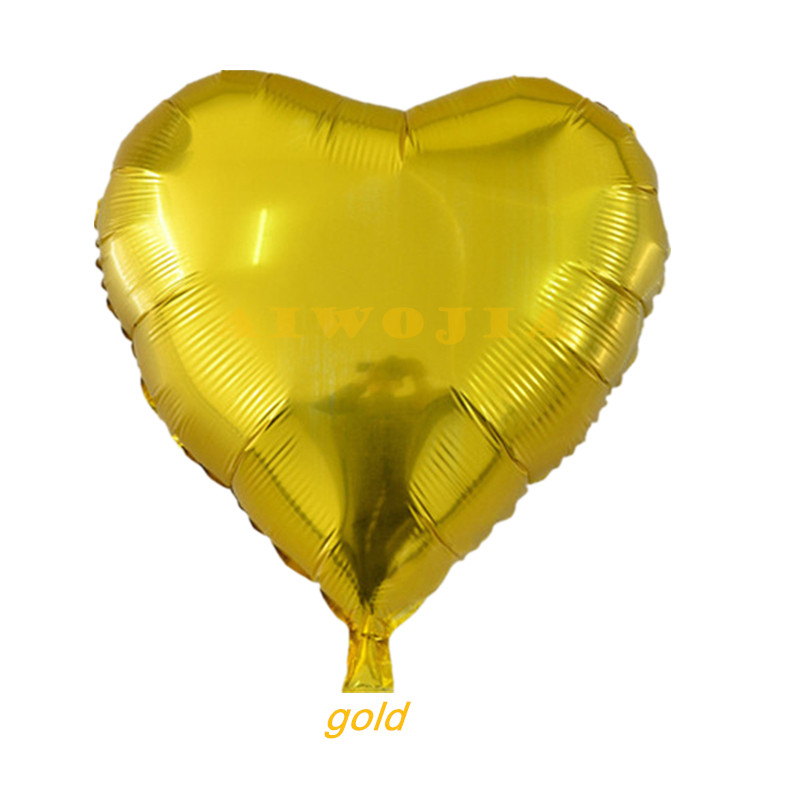 पार्टी फॉयल हार्ट गोल्डन बैलून(Party Foil Heart Golden Balloon)