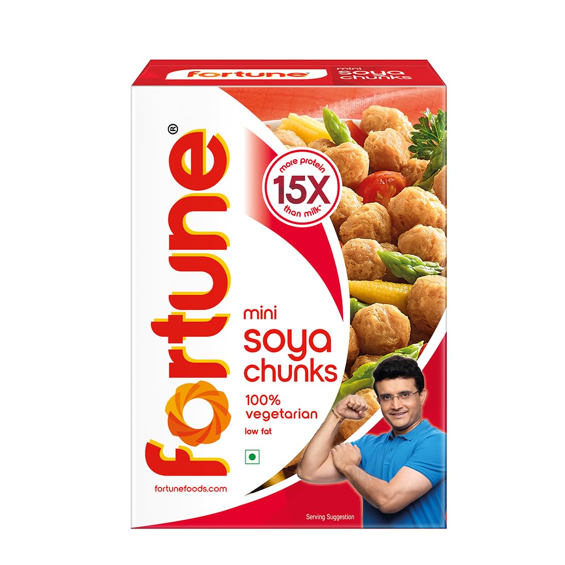 फार्च्यून छोटी सोयाबीन 200 ग्राम ( Fortune Mini Soya Chunks/Chhoti Soyabean/Soyabeen)D145008/02