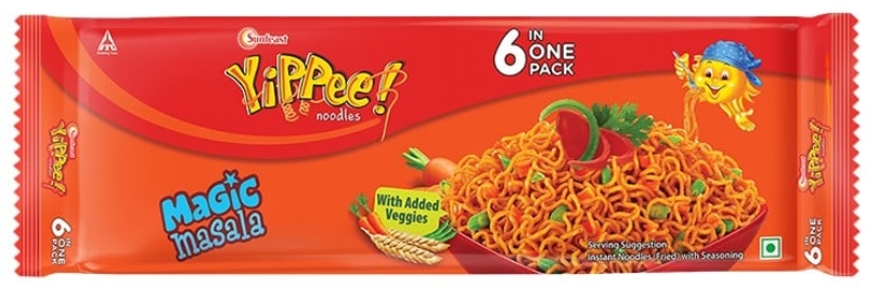 यिप्पी मैजिक मसाला नूडल्स 360ग्राम (Yipoee Magic Masala Noodals 360Gm)